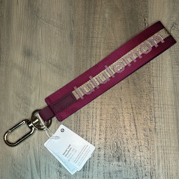 lululemon athletica Accessories - NWT Lululemon Never Lost Keychain Deluxe & Gold Keychain